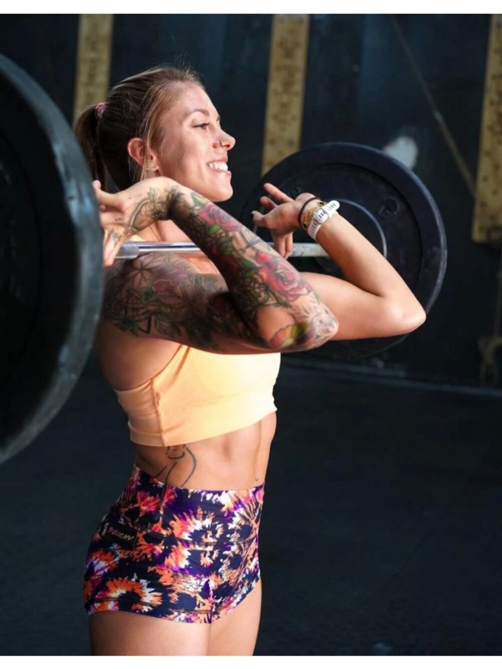 Peachy Athletic NWT Unicorn Collection Booty Crossfit Tie Dye Shorts Size Medium - Picture 2 of 13